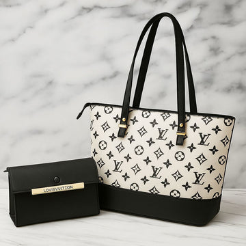 Lv  Tote Bag With Clutch Wallet