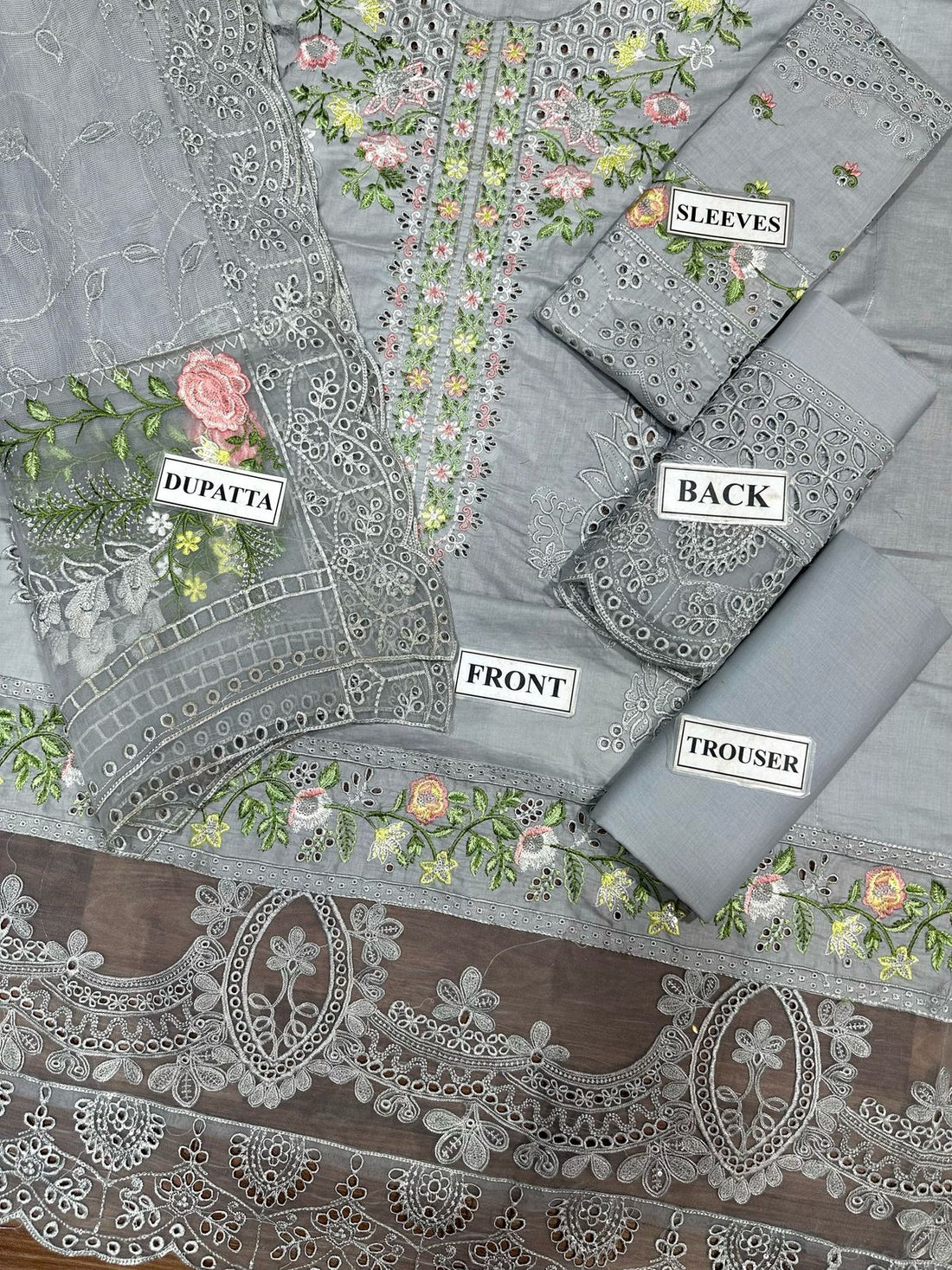 Chikan Kari embroidery.
