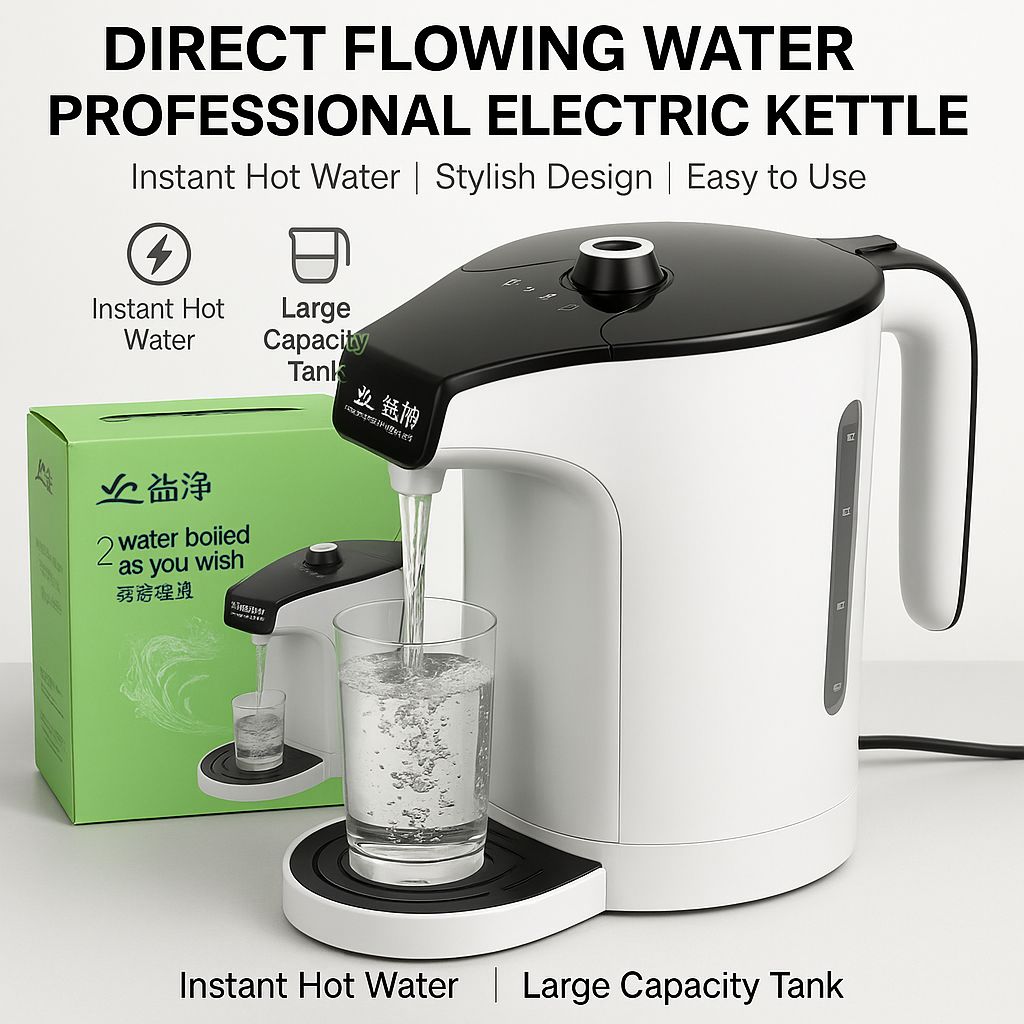 2-in-1 Instant Heating Electric Kettle