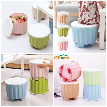 Durable Drum Storage Stool for Kids